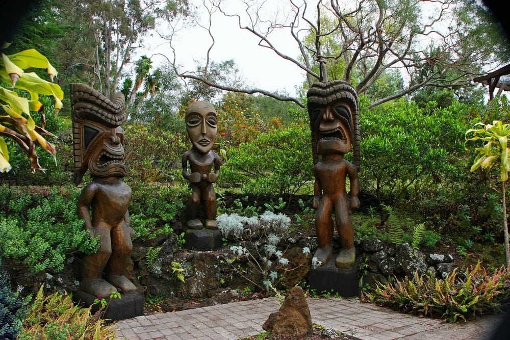 Hawaiian Legends Large Tiki Sculptures