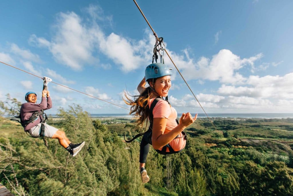 Climb Works at Keana Farms on Oahu - Zip line in Oahu - And You Creations