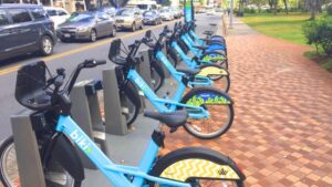 Biki Bike Station in Waikiki