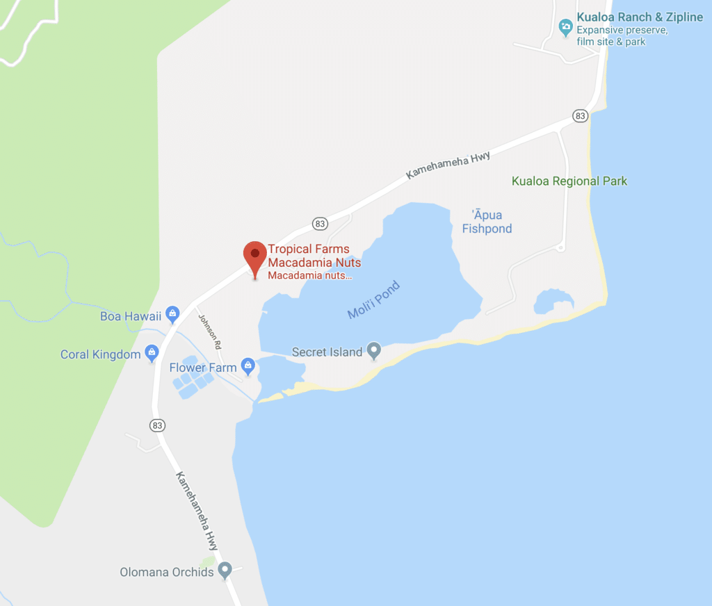 Oahu Macadamia Nut Farm Google Maps Location