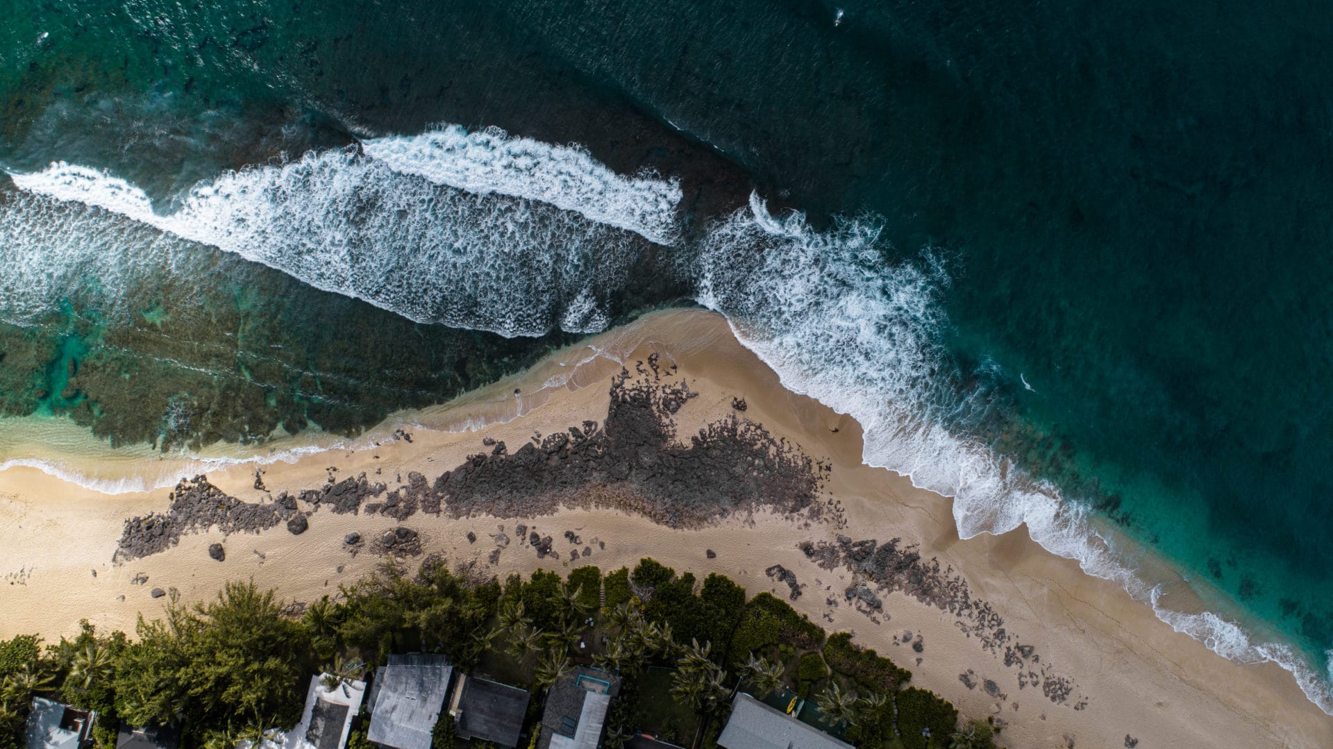 Beach point drone photo
