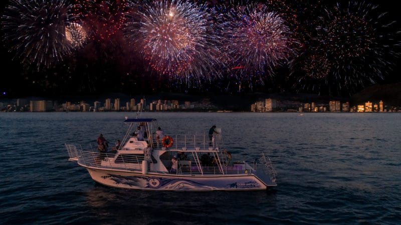 Waikiki has fireworks every Friday night! Get the best view in the house from the ocean. 