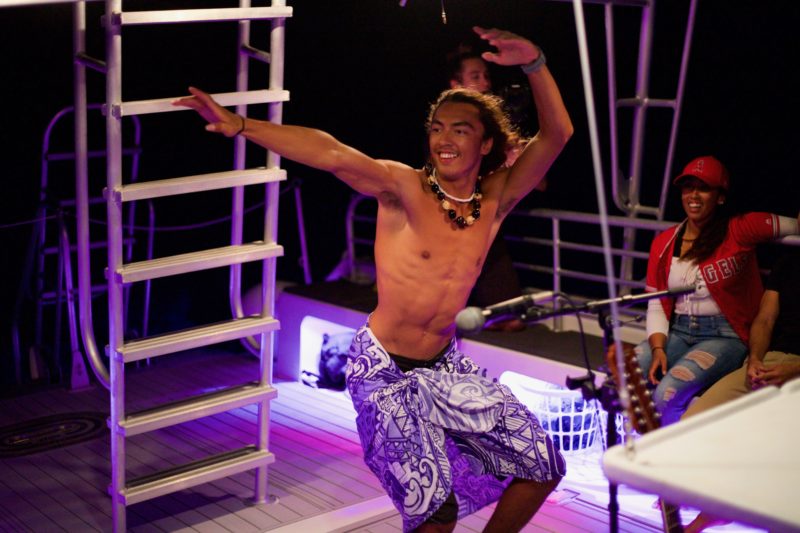 Hula dancing in Waikiki on Ocean and You