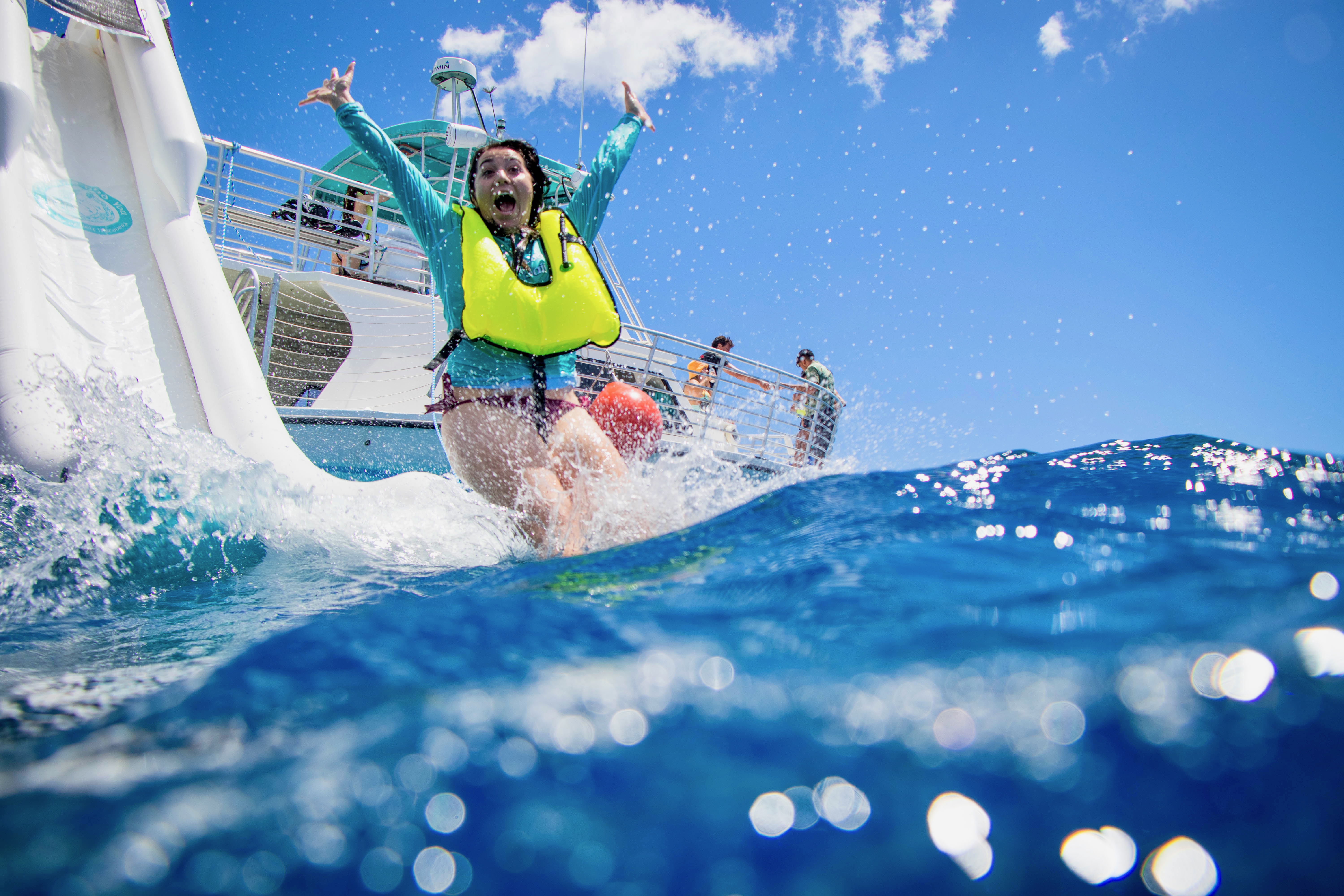 Dolphin Watching Tour with Water Slider