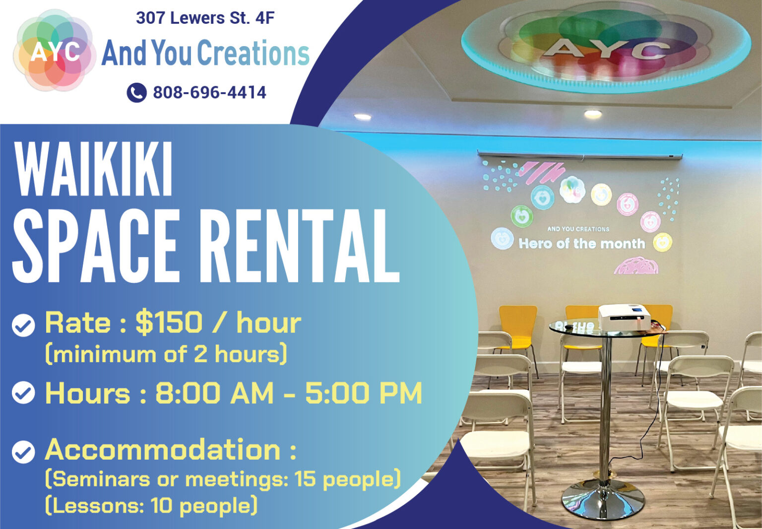 waikiki space rental