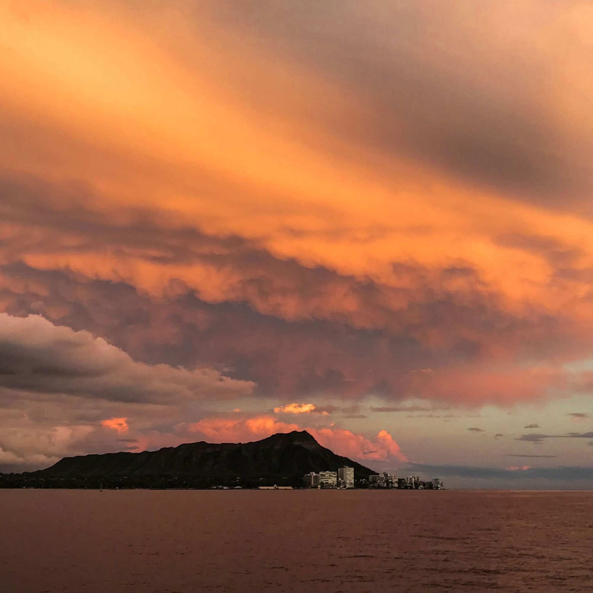 Diamond-Head-sunset
