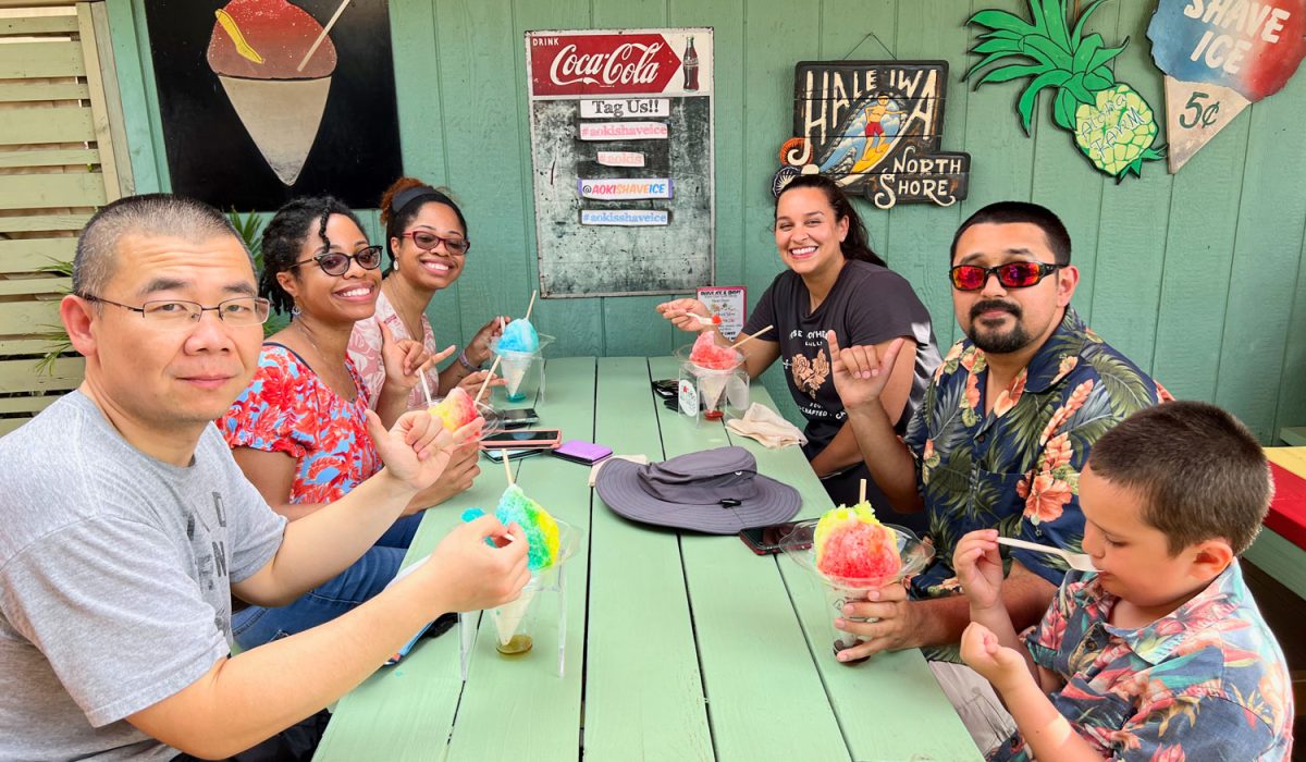 Haleiwa town shaved ice