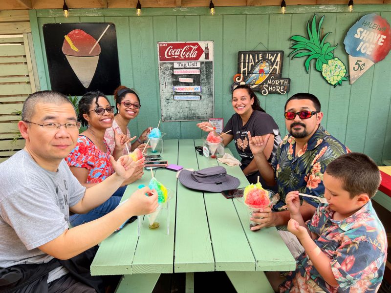 Haleiwa town shaved ice