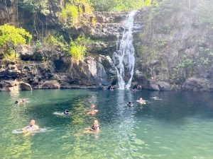 Swim at Waimea waterfalls