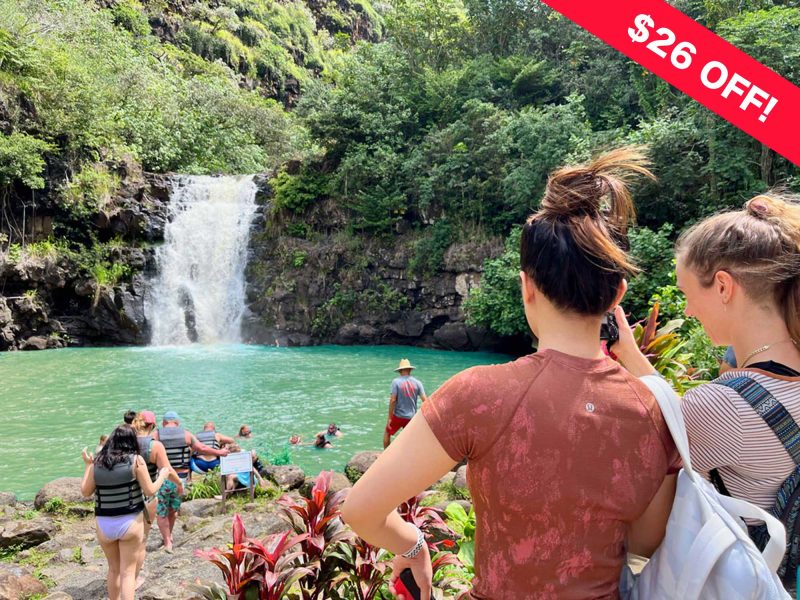 Waimea waterfall hike&swim $26off