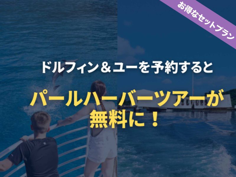 ドルフィンツアーとパールハーバーのセットプラン