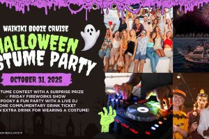 Waikiki Halloween Booze Cruise 2025 | Fireworks, Costume Contest & DJ