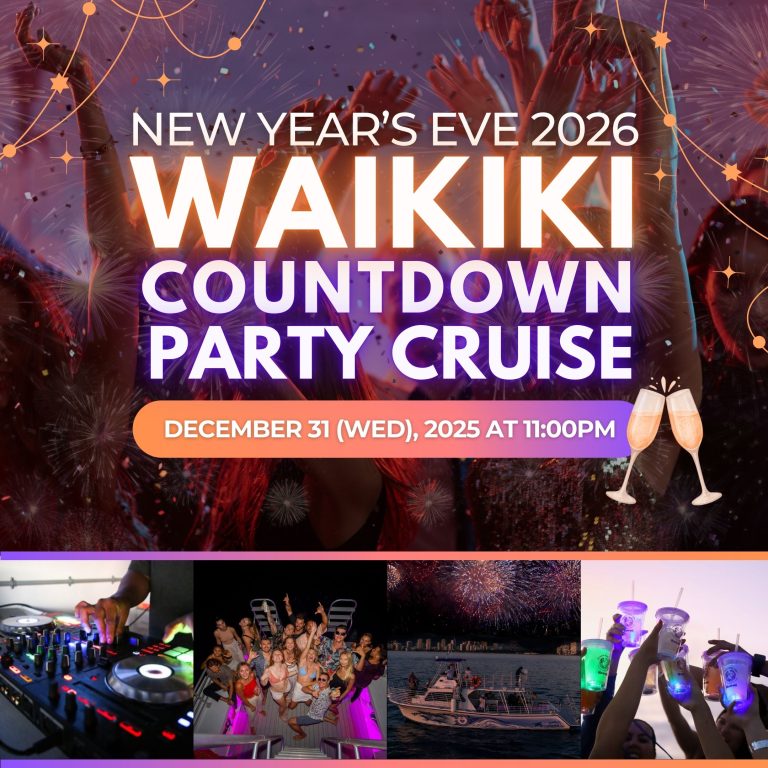 Waikiki New Year’s Eve Party Cruise 2026