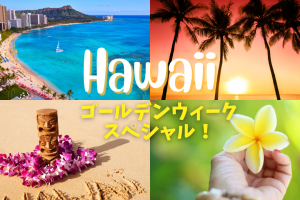 【ゴールデンウィーク限定30％OFF】全ツアー対象！ハワイ体験を特別価格で！