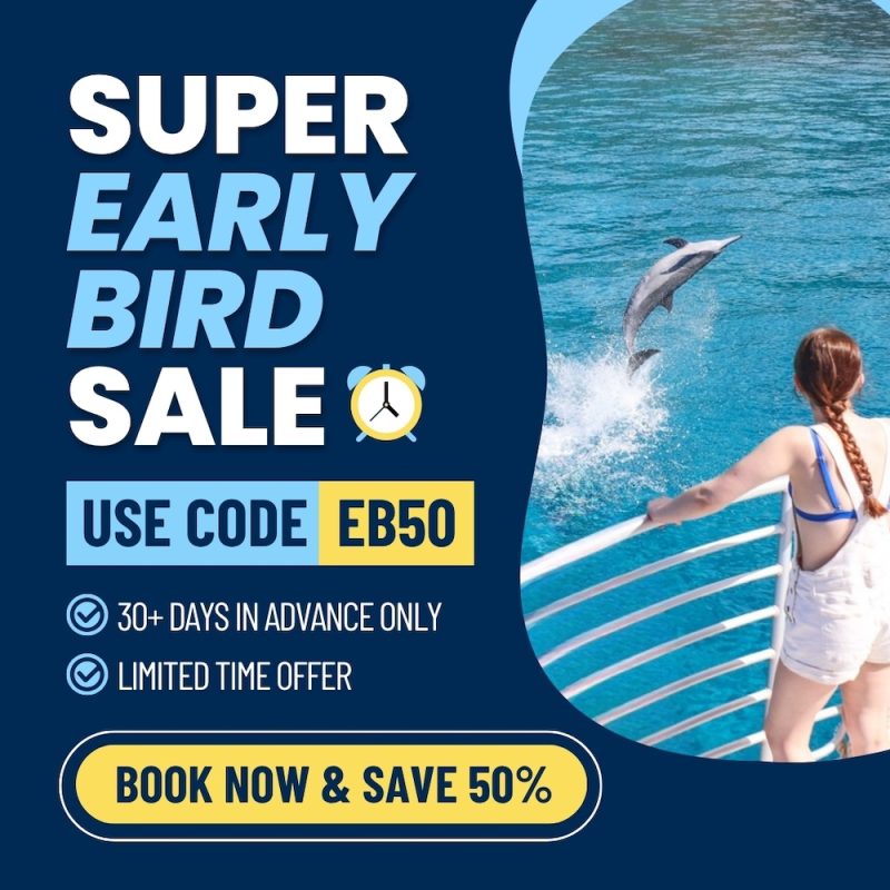 Early bird saving 50%off