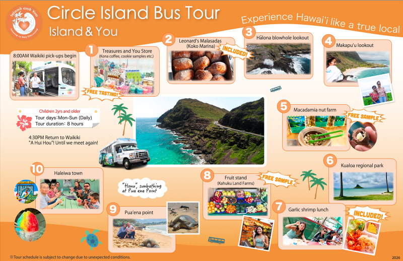 Oahu Circle Island Tour Summary 1