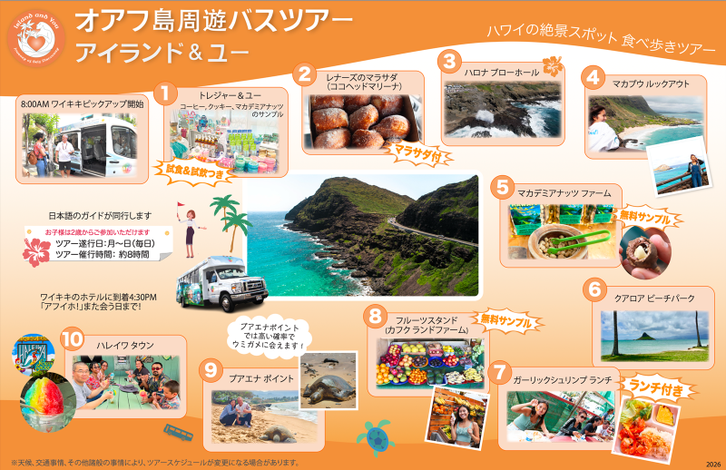 Oahu Circle Island Tour Summary 1