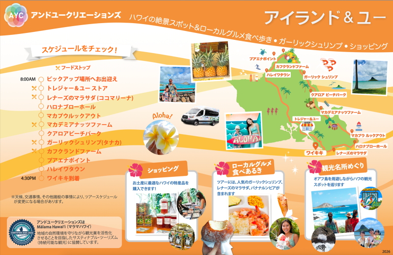 Oahu Circle Island Tour Summary 2