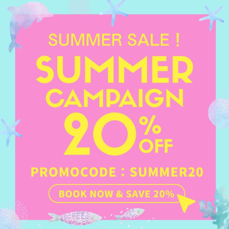 Summer sale 20%OFF
